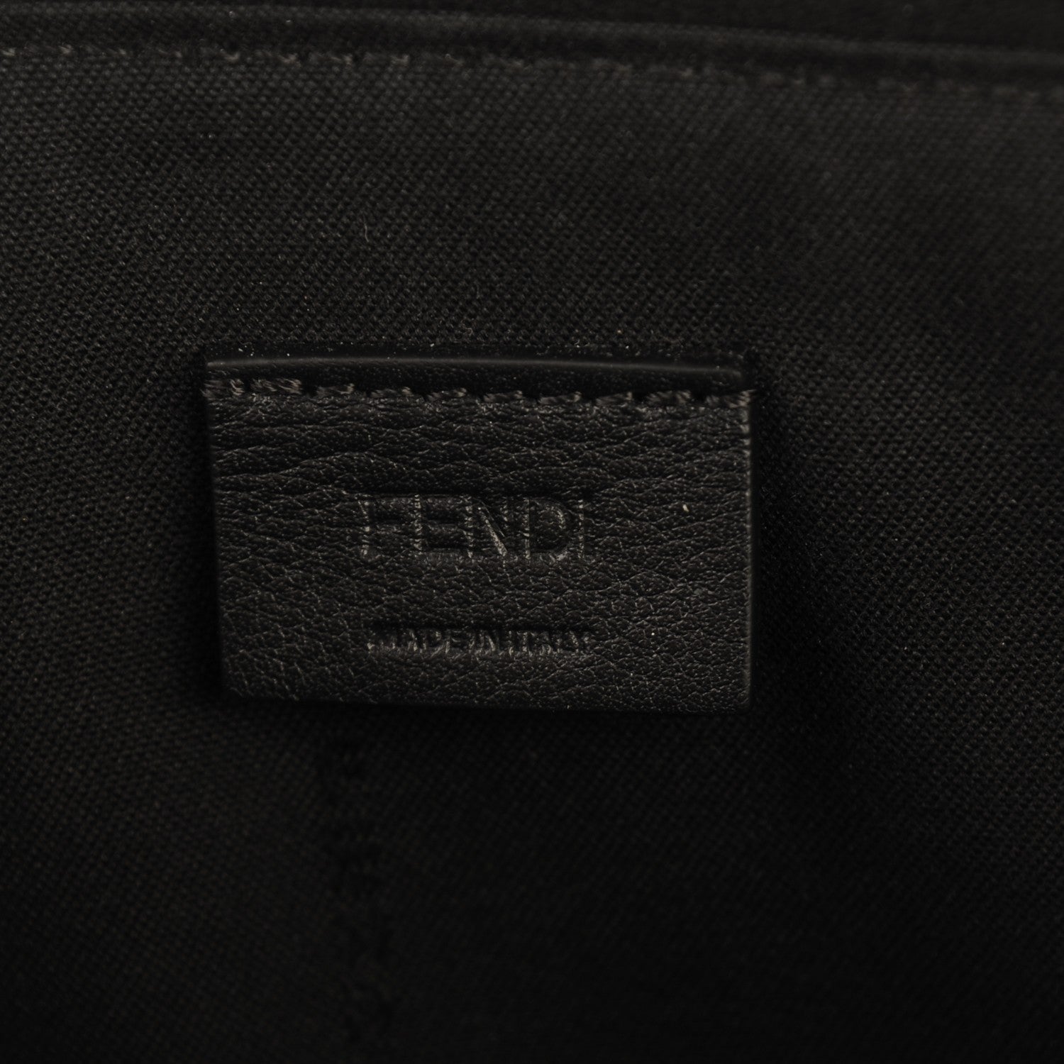 Fendi Vitello Elite Studded Monster Crossbody Bag Black 6 of 7