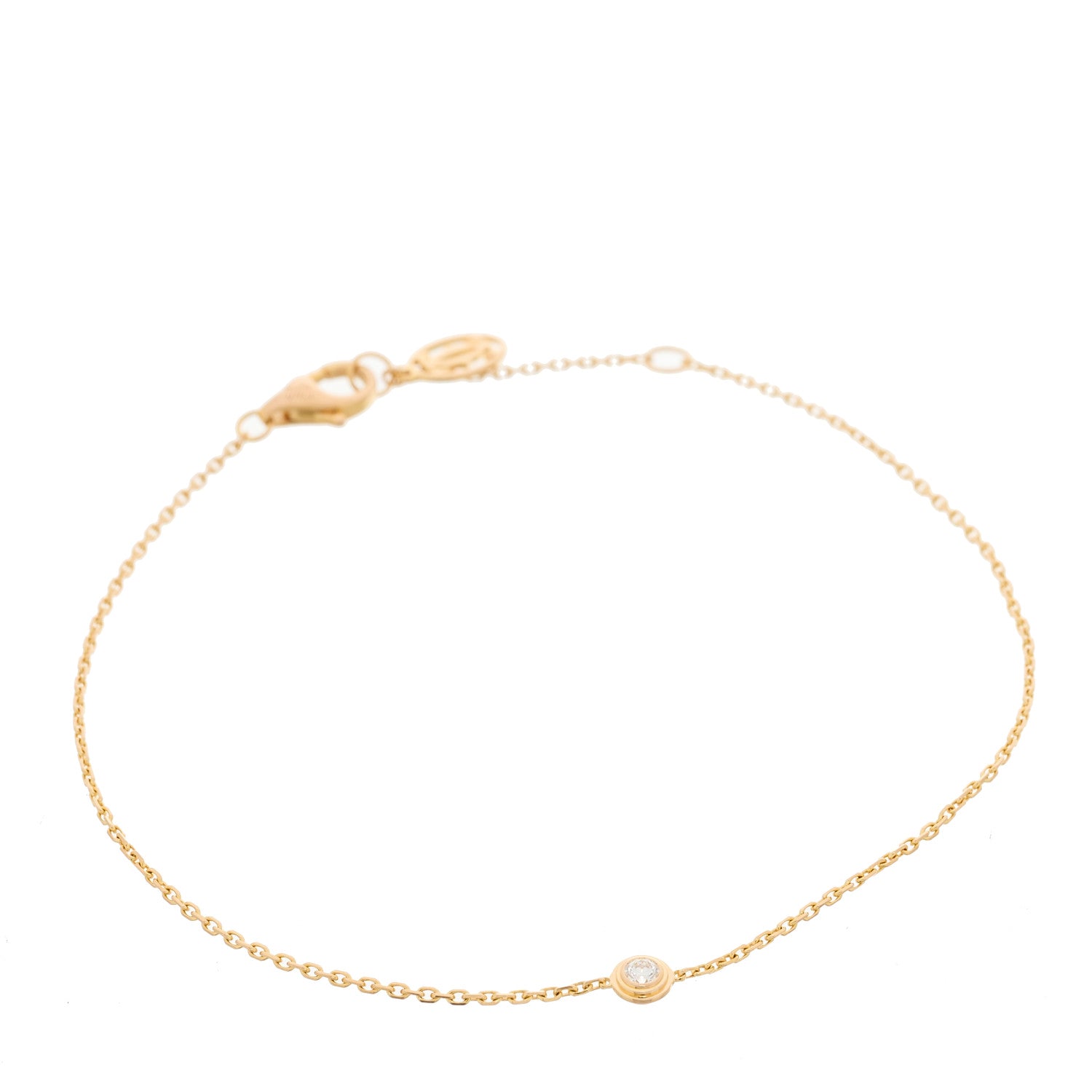 Cartier 18K Pink Gold Diamond XS D'Amour Bracelet 1 of 5