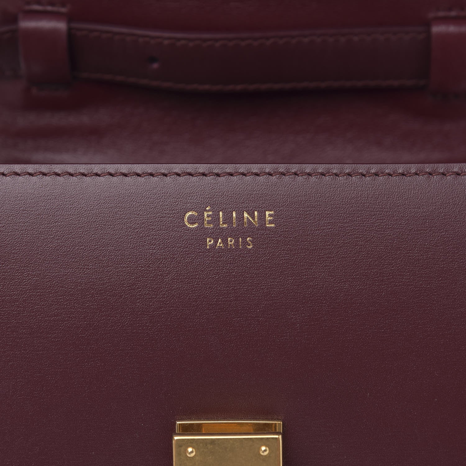 Celine Smooth Calfskin Small Classic Box Flap Bag Red 7 of 11