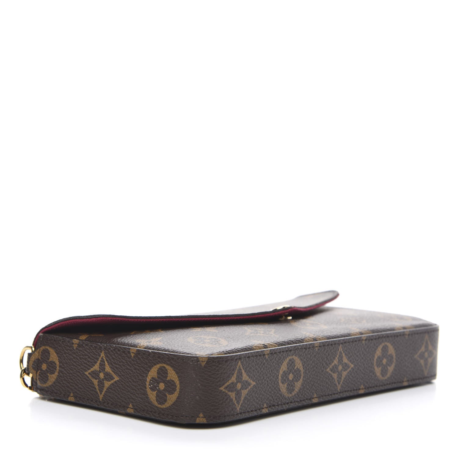 Louis Vuitton Monogram Pochette Felicie Chain Wallet Fuchsia 4 of 11