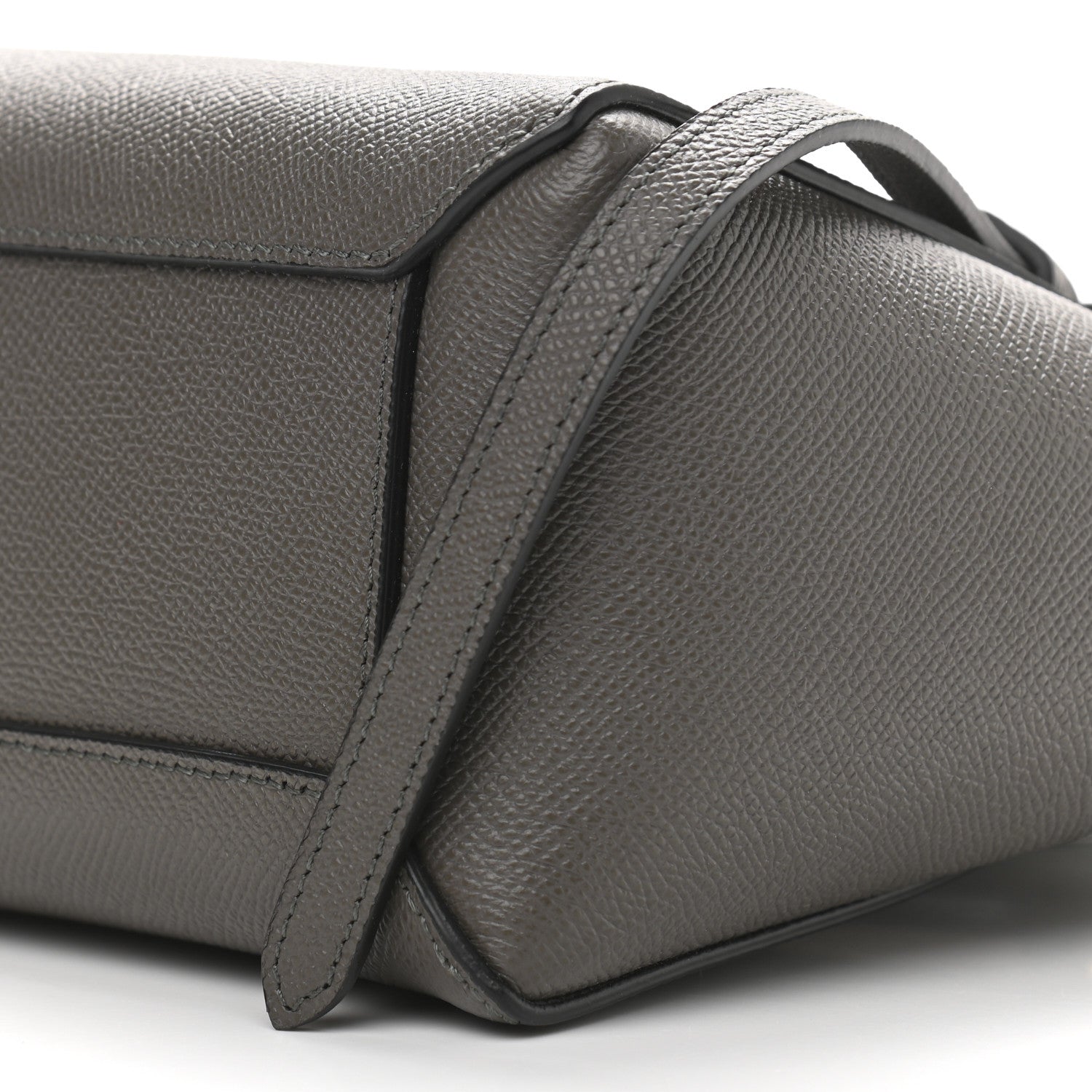 Celine Grained Calfskin Pico Belt Bag Grey 10 of 10