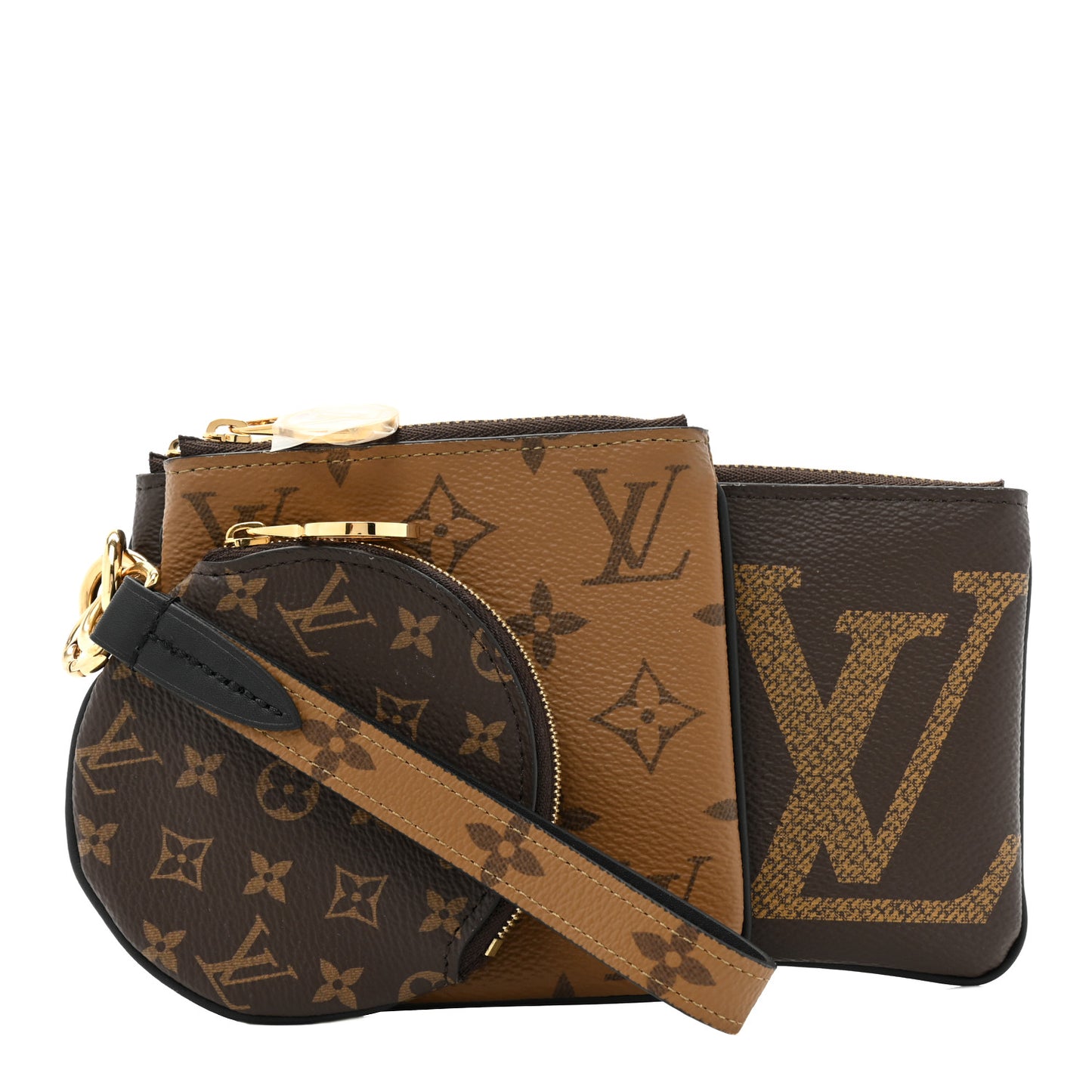 Reverse Monogram Giant Trio Pouch