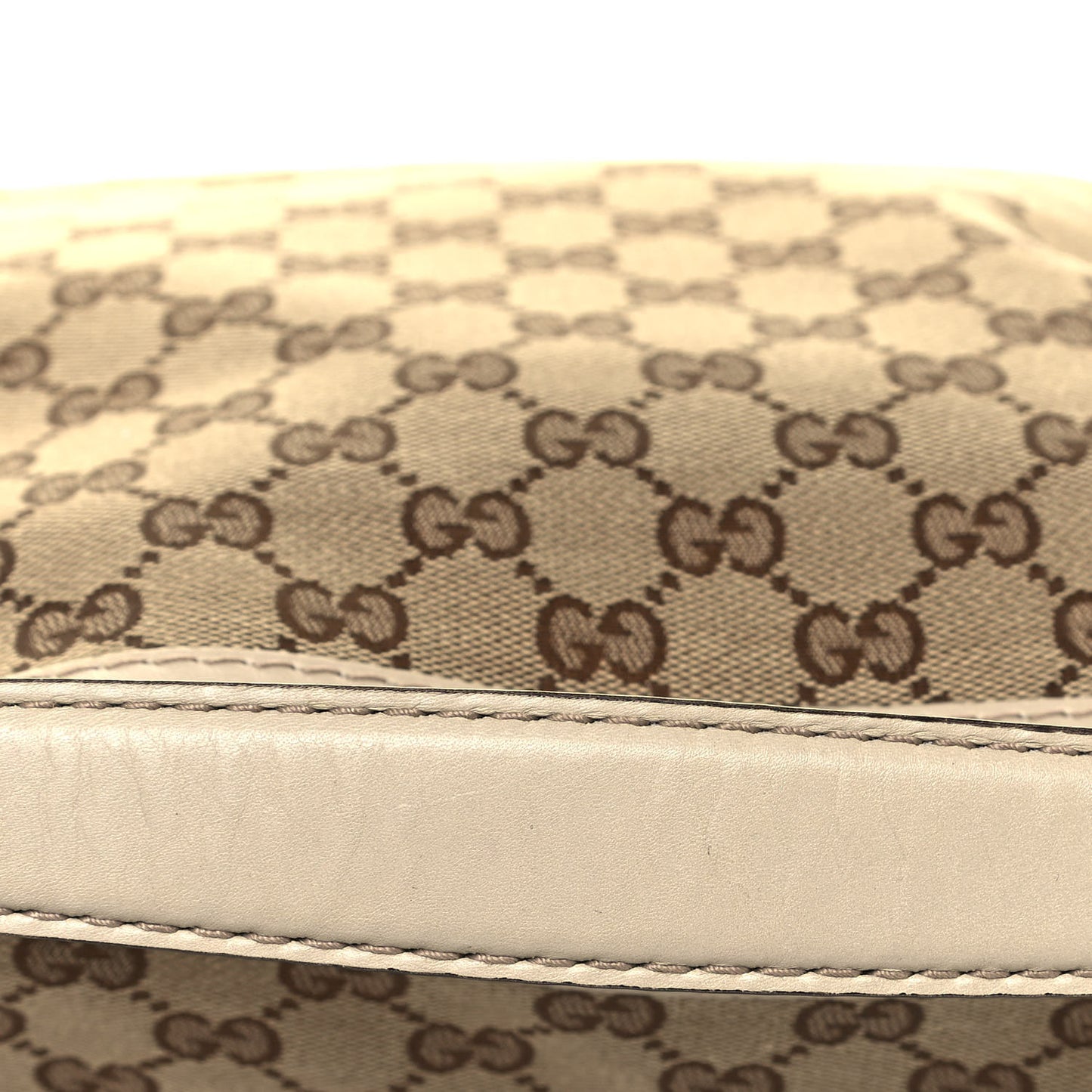 Monogram Web Medium Mayfair Hobo Tote Off White