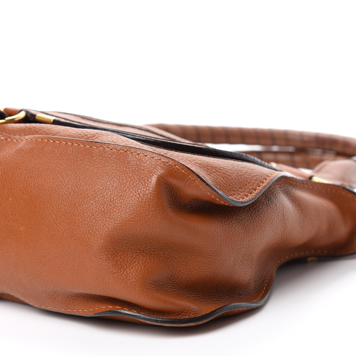 Calfskin Medium Marcie Satchel Tan