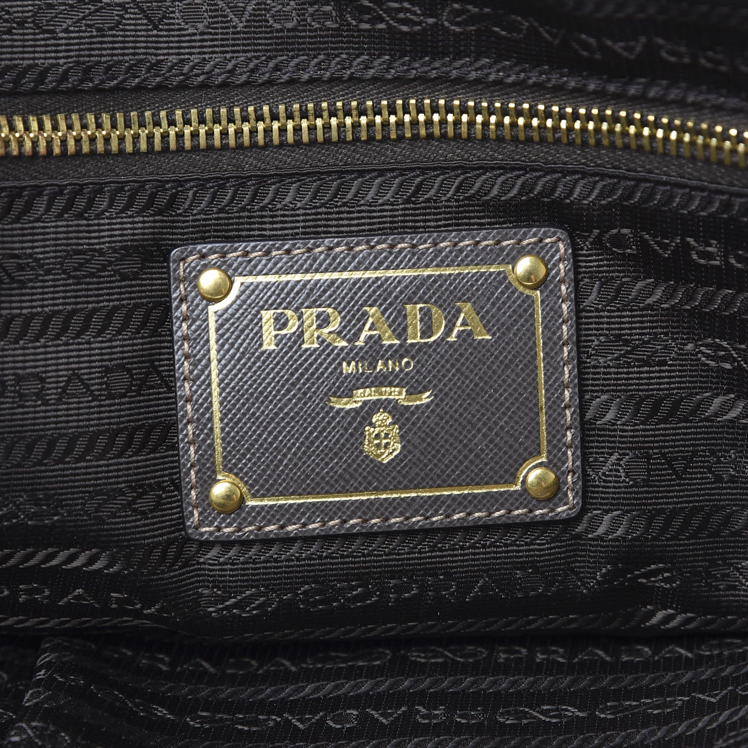 Prada Tessuto Nylon Saffiano Jacquard Logo Tote Grey 8 of 14