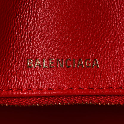 Balenciaga Nappa Calfskin Quilted Medium Touch B Shoulder Bag Bright Red 6 of 9