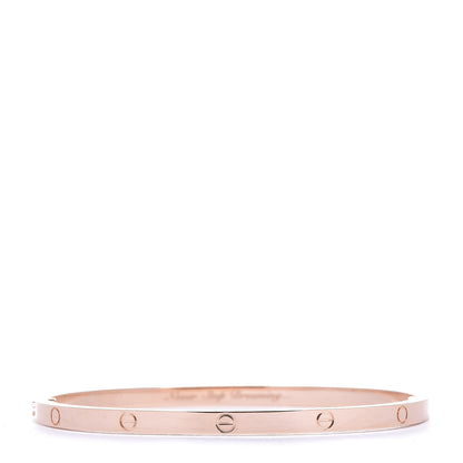 Cartier 18K Pink Gold Small LOVE Bracelet 18 3 of 9