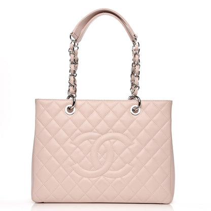 Chanel Caviar Quilted Grand Shopping Tote GST Light Pink 1 of 9
