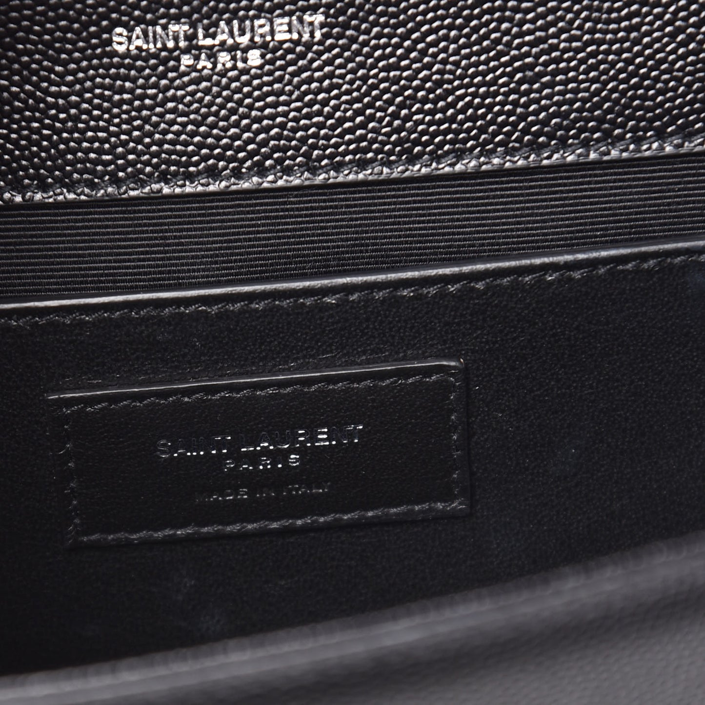 Grain De Poudre Medium Classic Monogram Kate Satchel Black