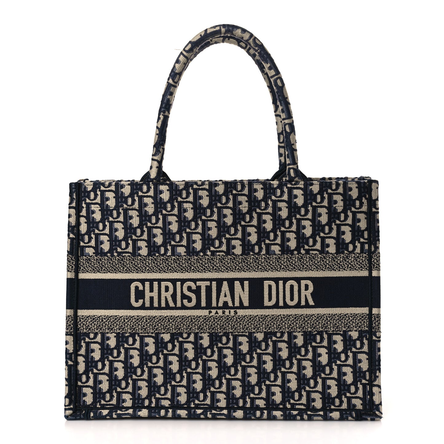 Oblique Medium Book Tote Blue Multicolor