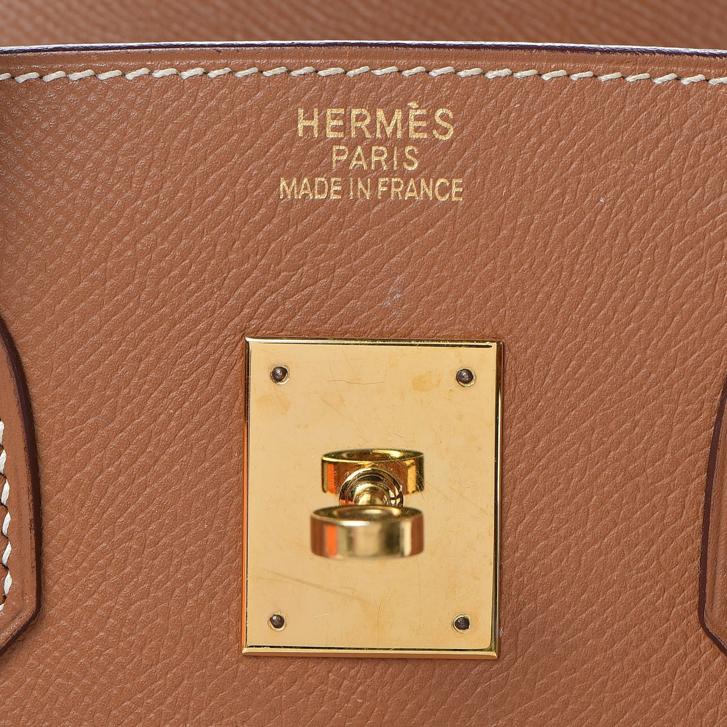 Epsom Birkin 35 Gold