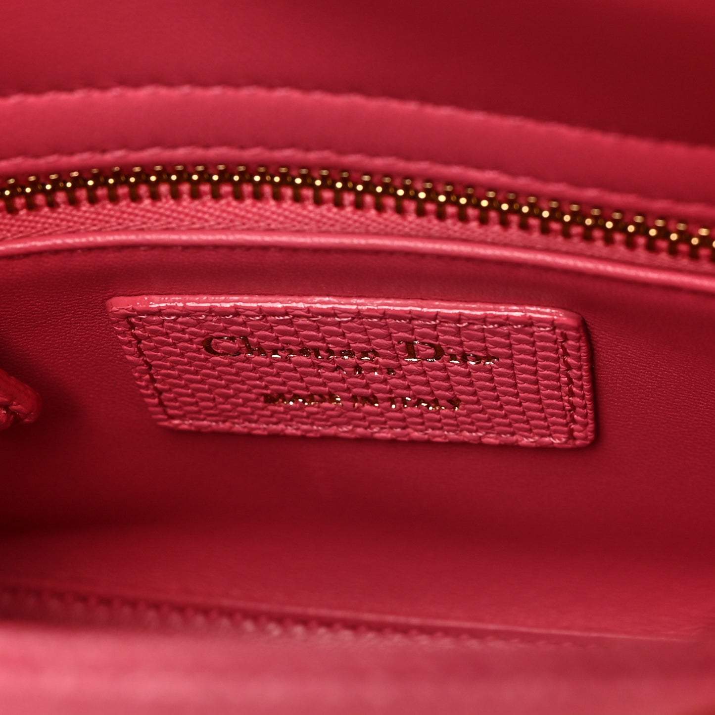 Lizard Mini Lady Dior Pink