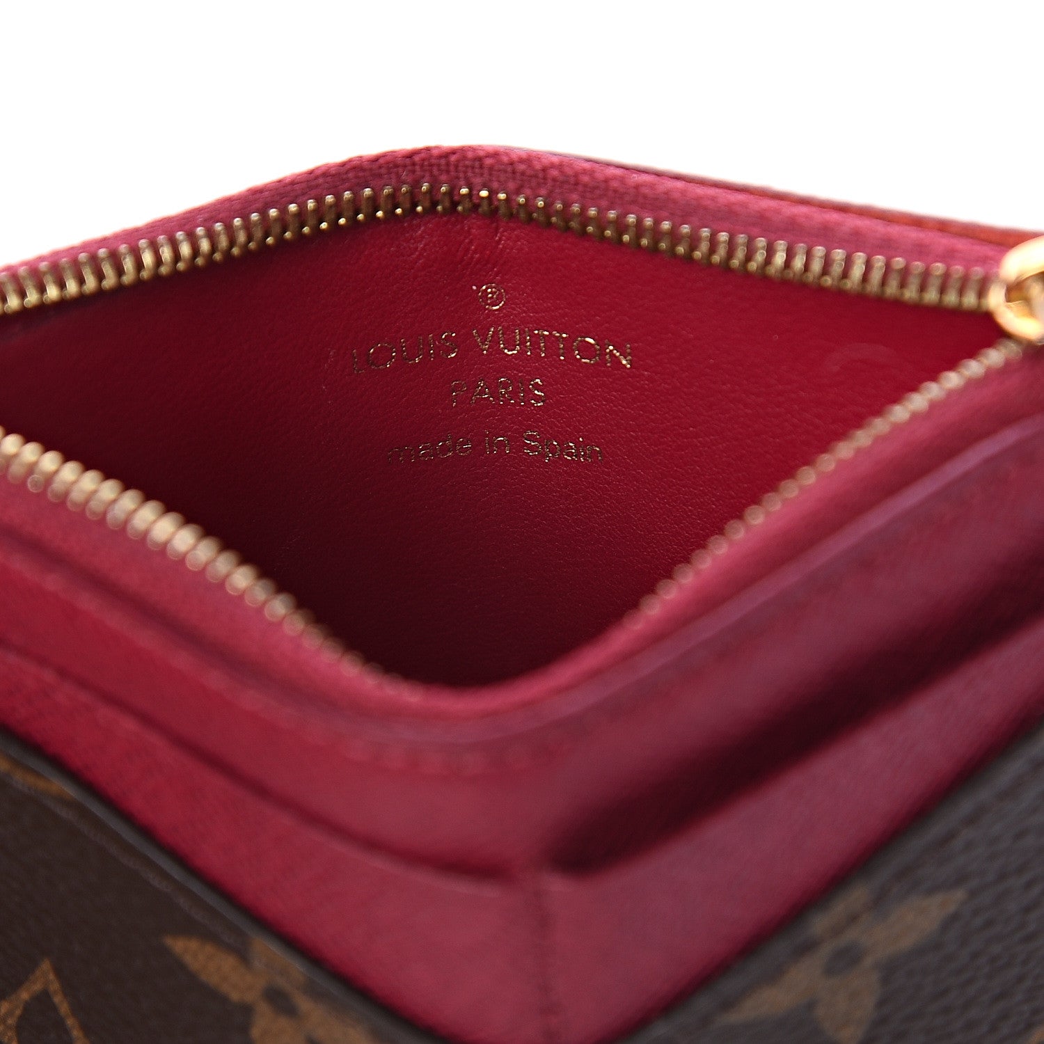 Louis Vuitton Monogram Zipped Card Holder Fuchsia 5 of 5