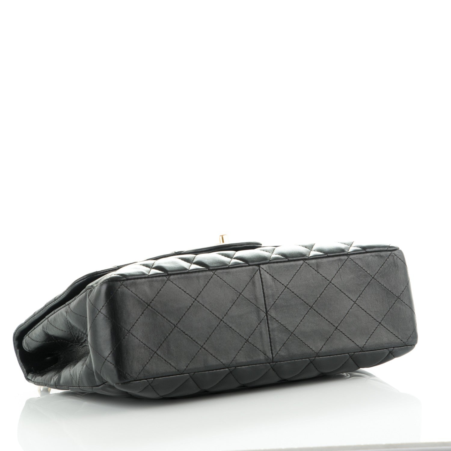 Chanel Lambskin Quilted Jumbo Single Flap Black 4 of 8