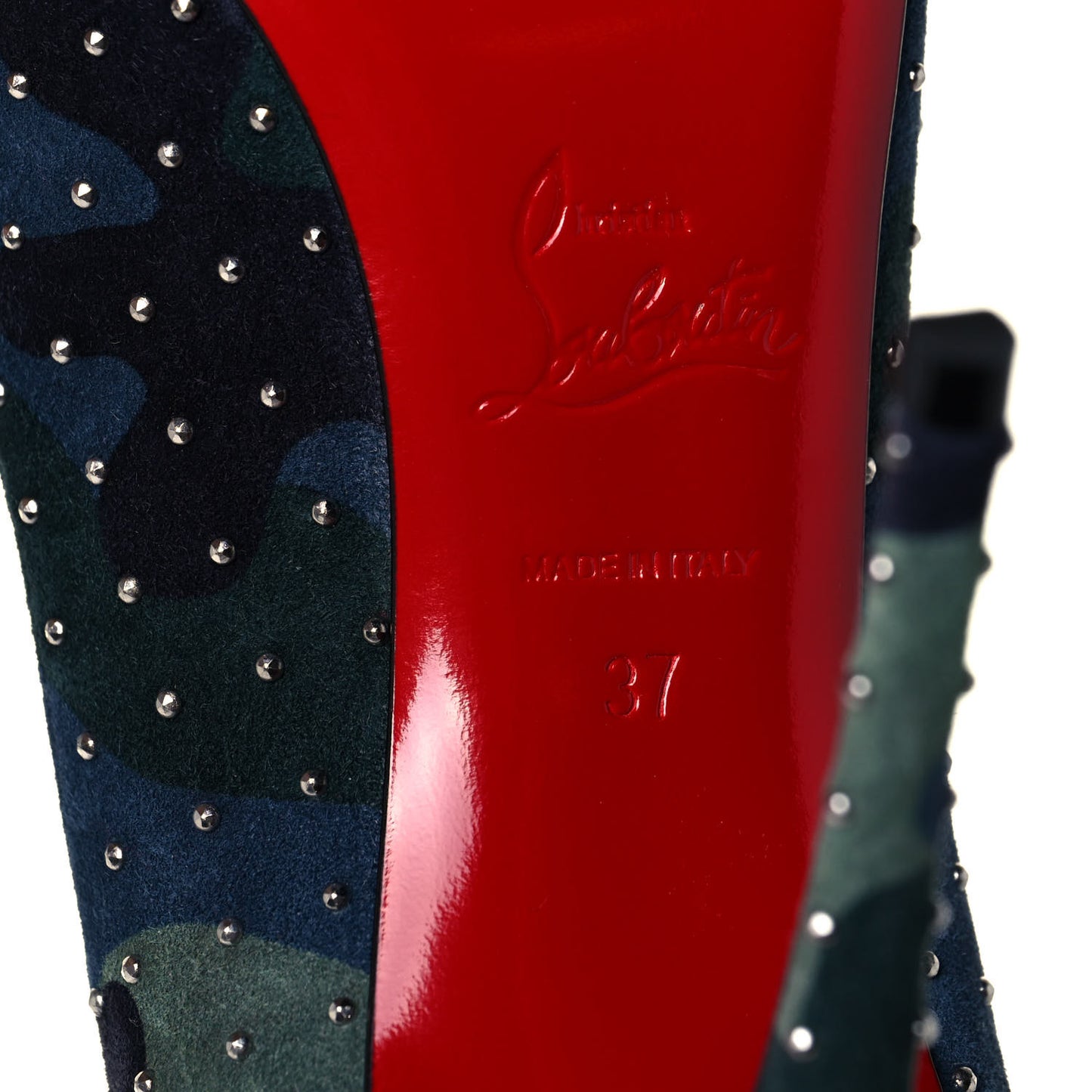 Veau Velours Camou Kate Plume 100 Pumps 37 Lin Multi