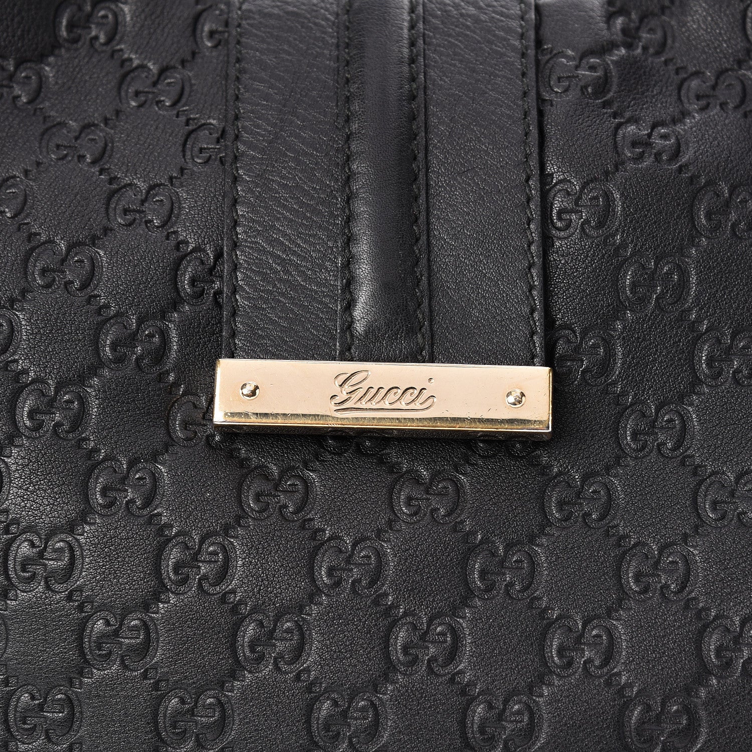 Gucci Guccissima Large New Ladies Web Hobo Black 8 of 15