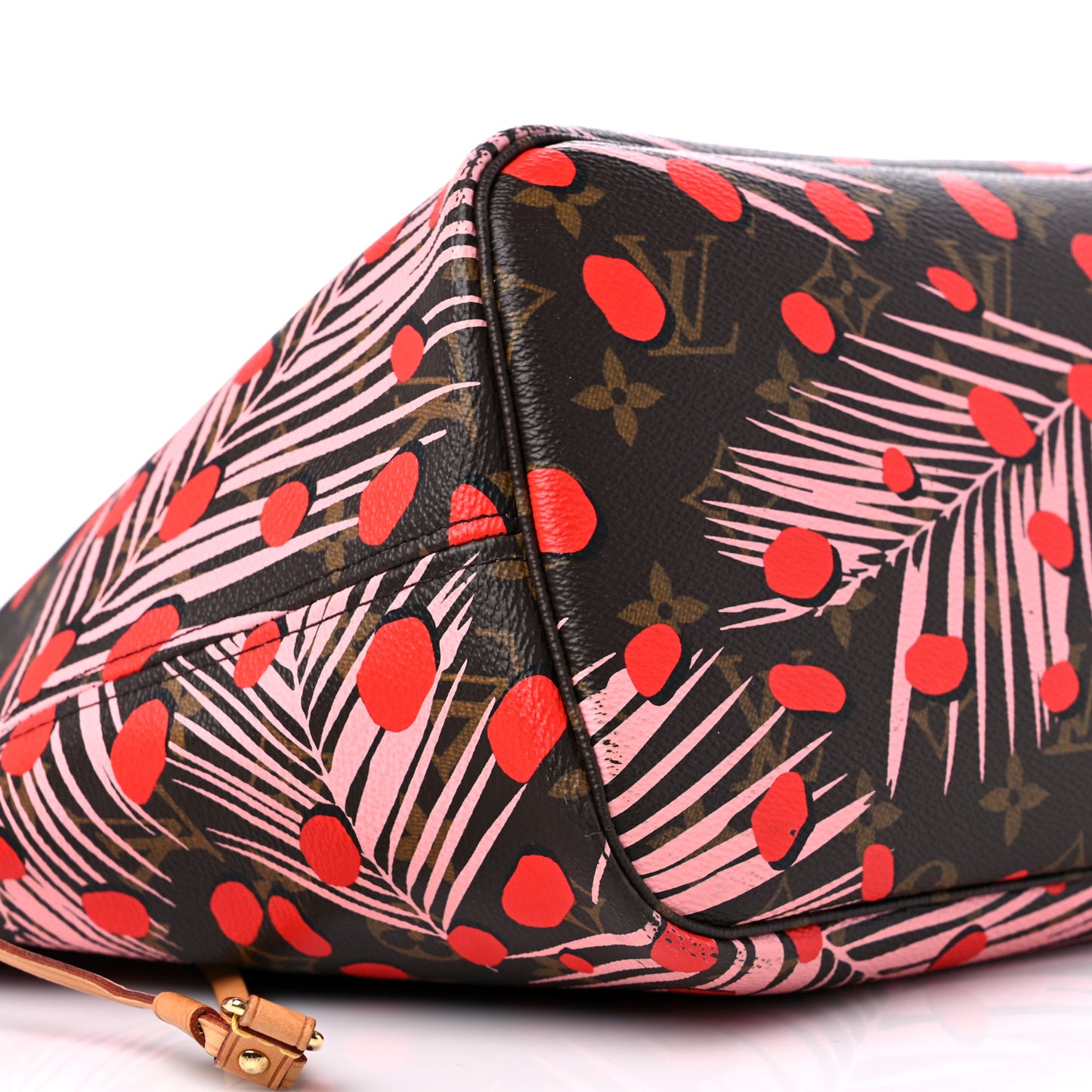 Monogram Jungle Dots Neo Neverfull MM Sugar Pink Poppy