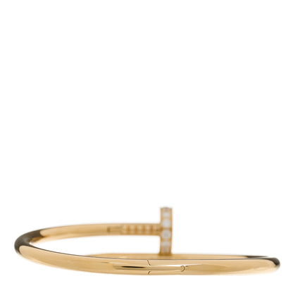 Cartier 18K Yellow Gold Diamond Juste Un Clou Bracelet 15 2 of 4