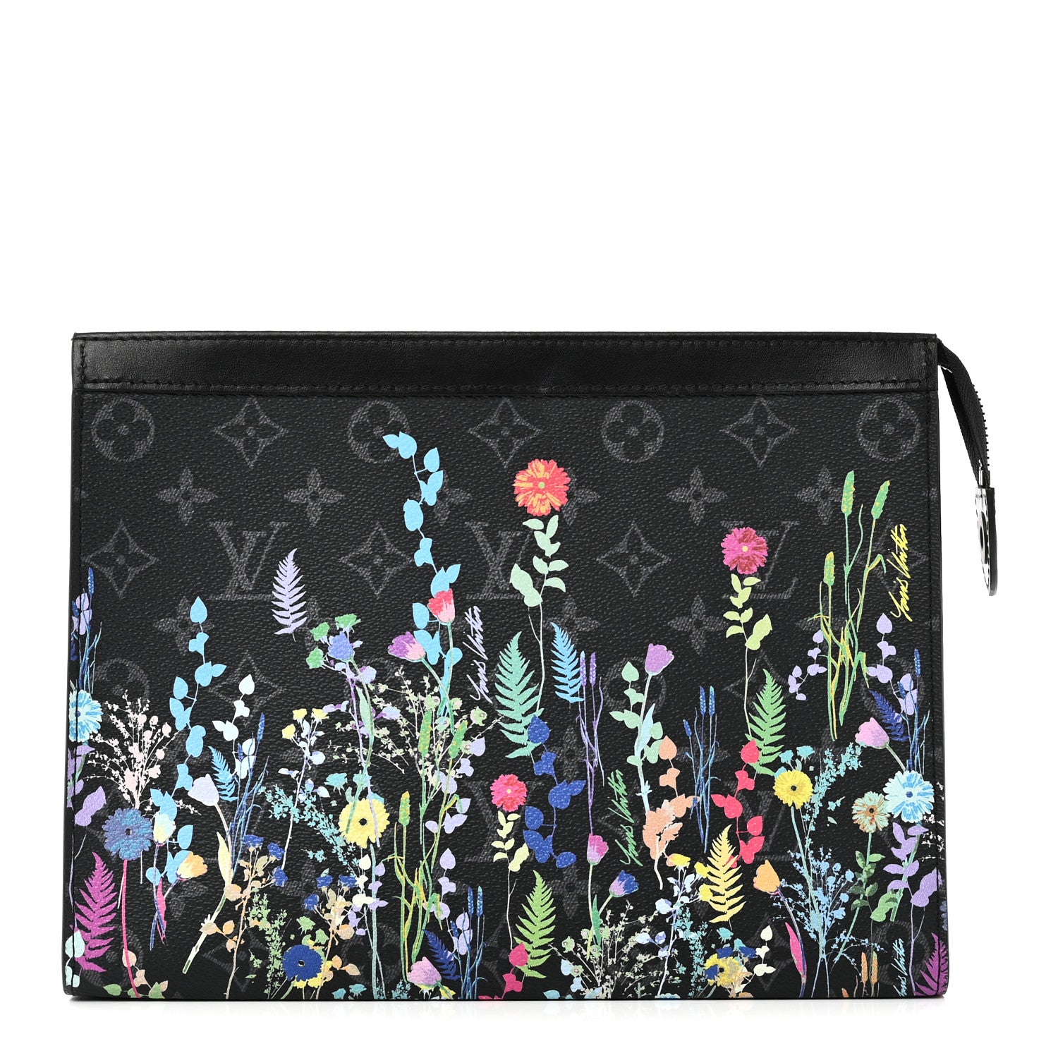 Louis Vuitton Monogram Eclipse Folia Pochette Voyage MM 1 of 7