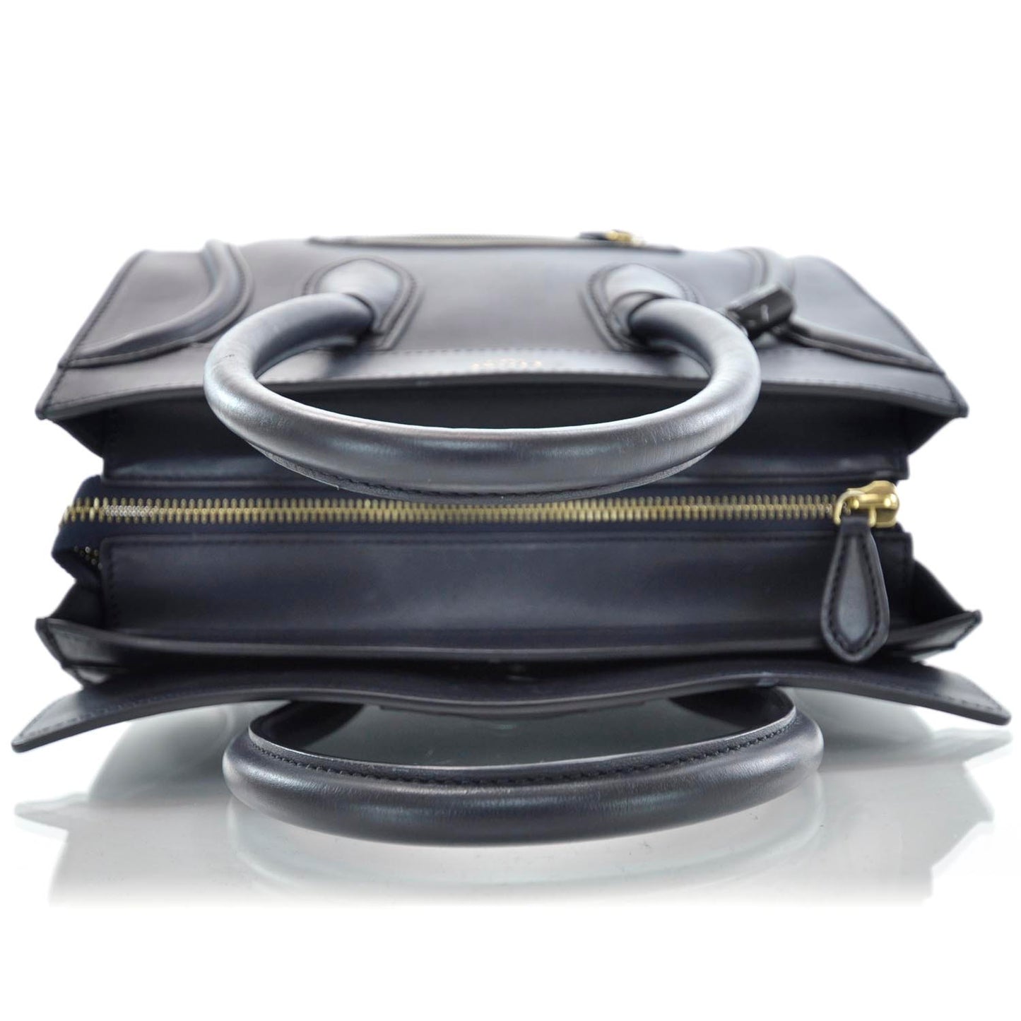 Smooth Calfskin Mini Luggage Navy