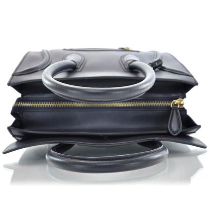 Celine Smooth Calfskin Mini Luggage Navy 5 of 10
