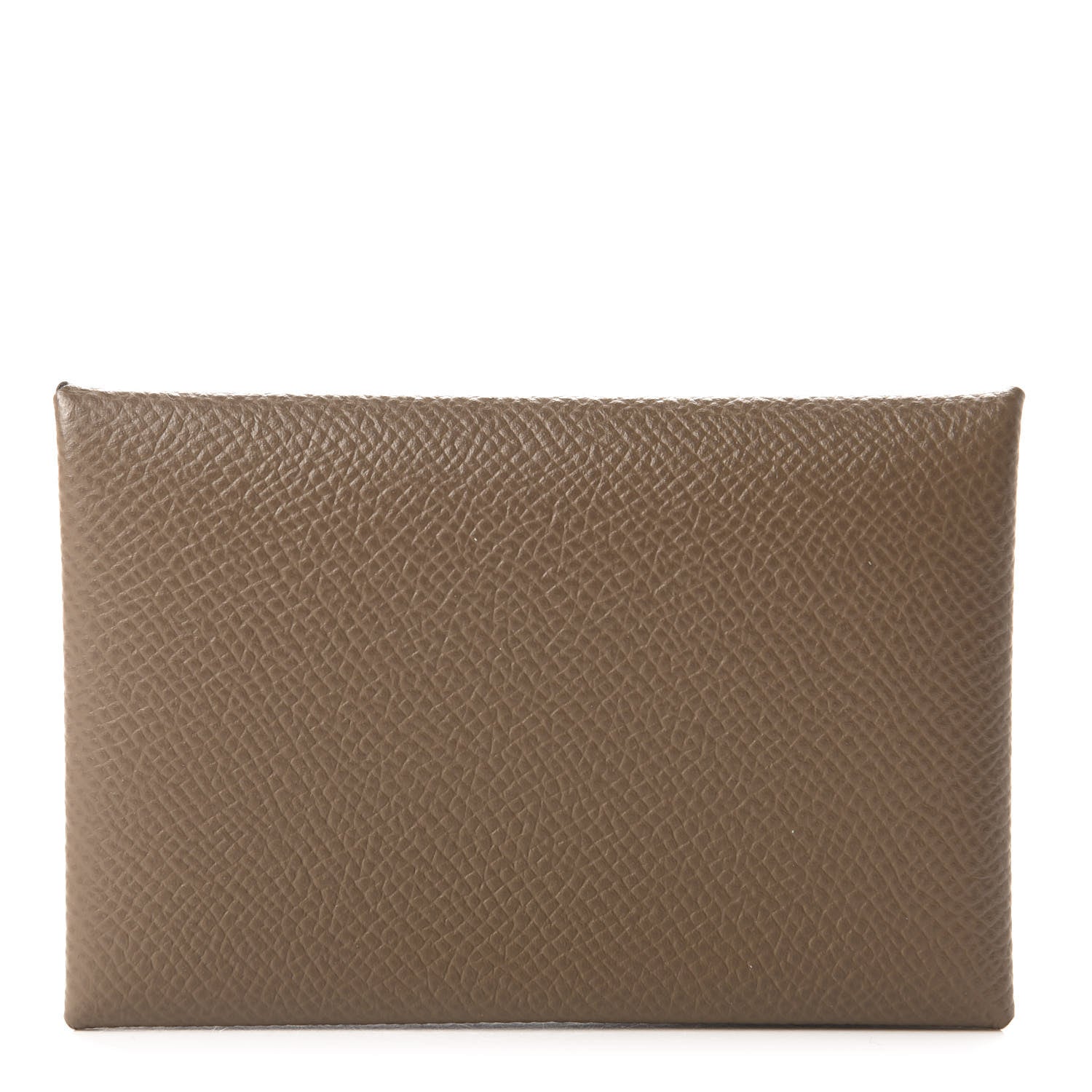 Hermes Epsom Calvi Card Case Etoupe 1 of 8