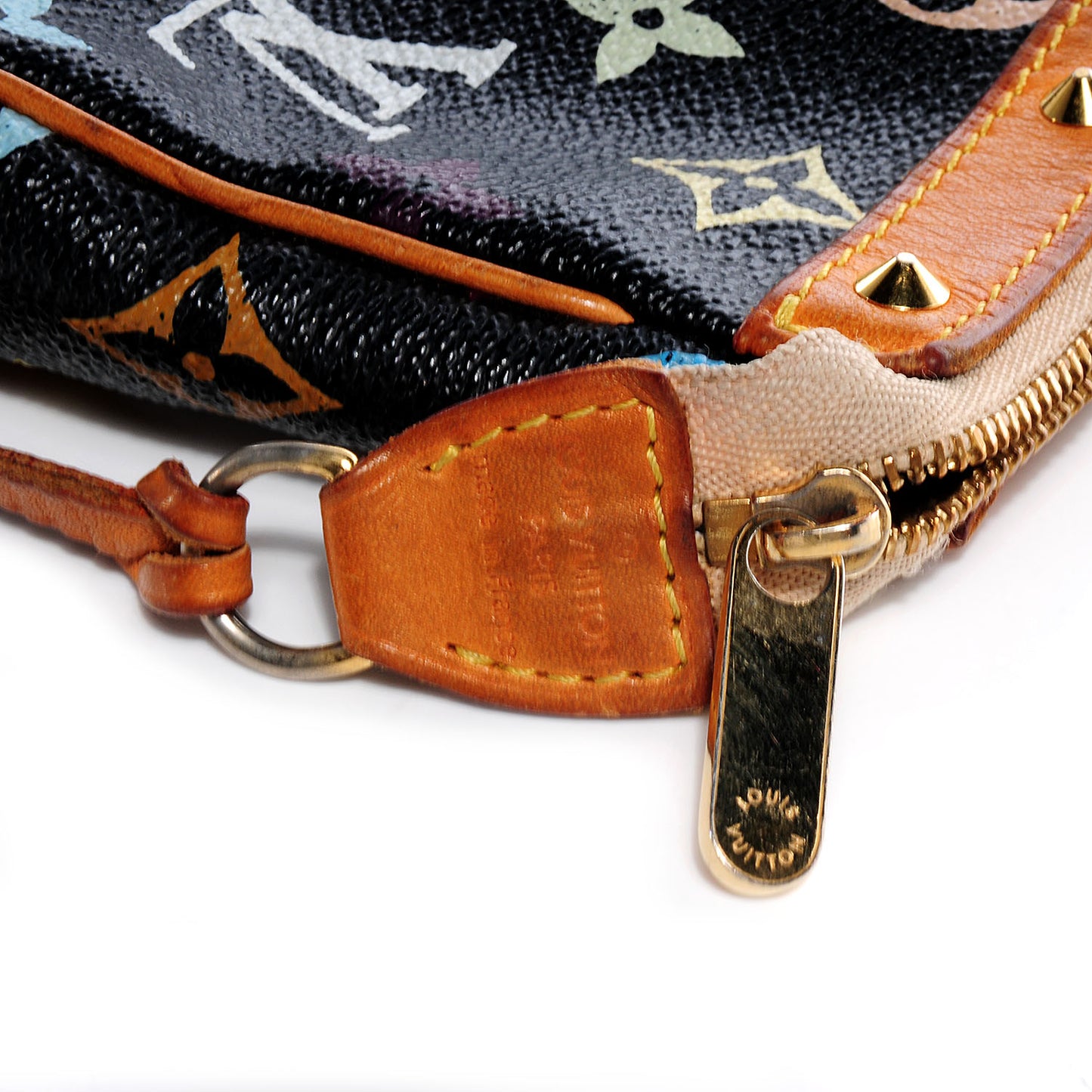 Monogram Multicolor Pochette Accessories Black