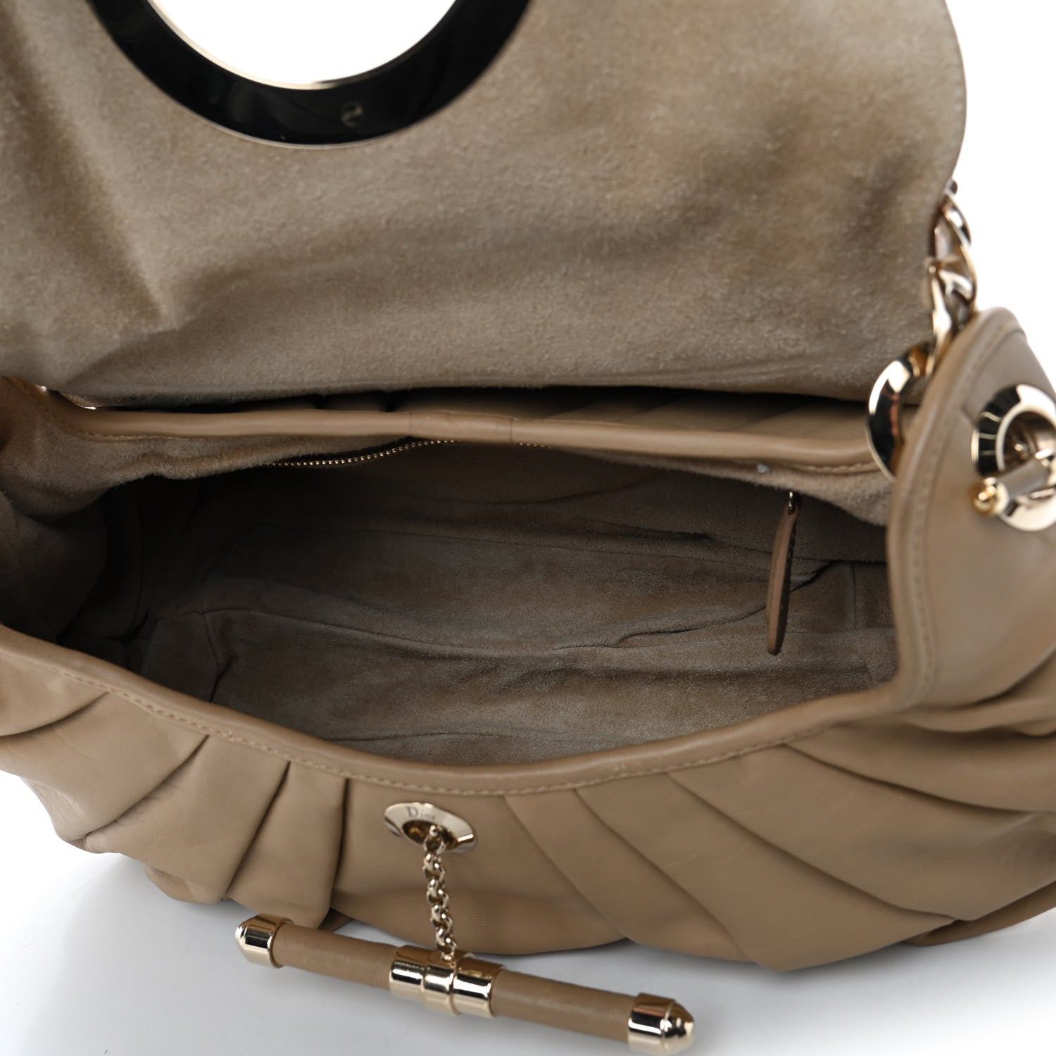 Christian Dior Lambskin Jazzclub Shoulder Bag Beige 4 of 4