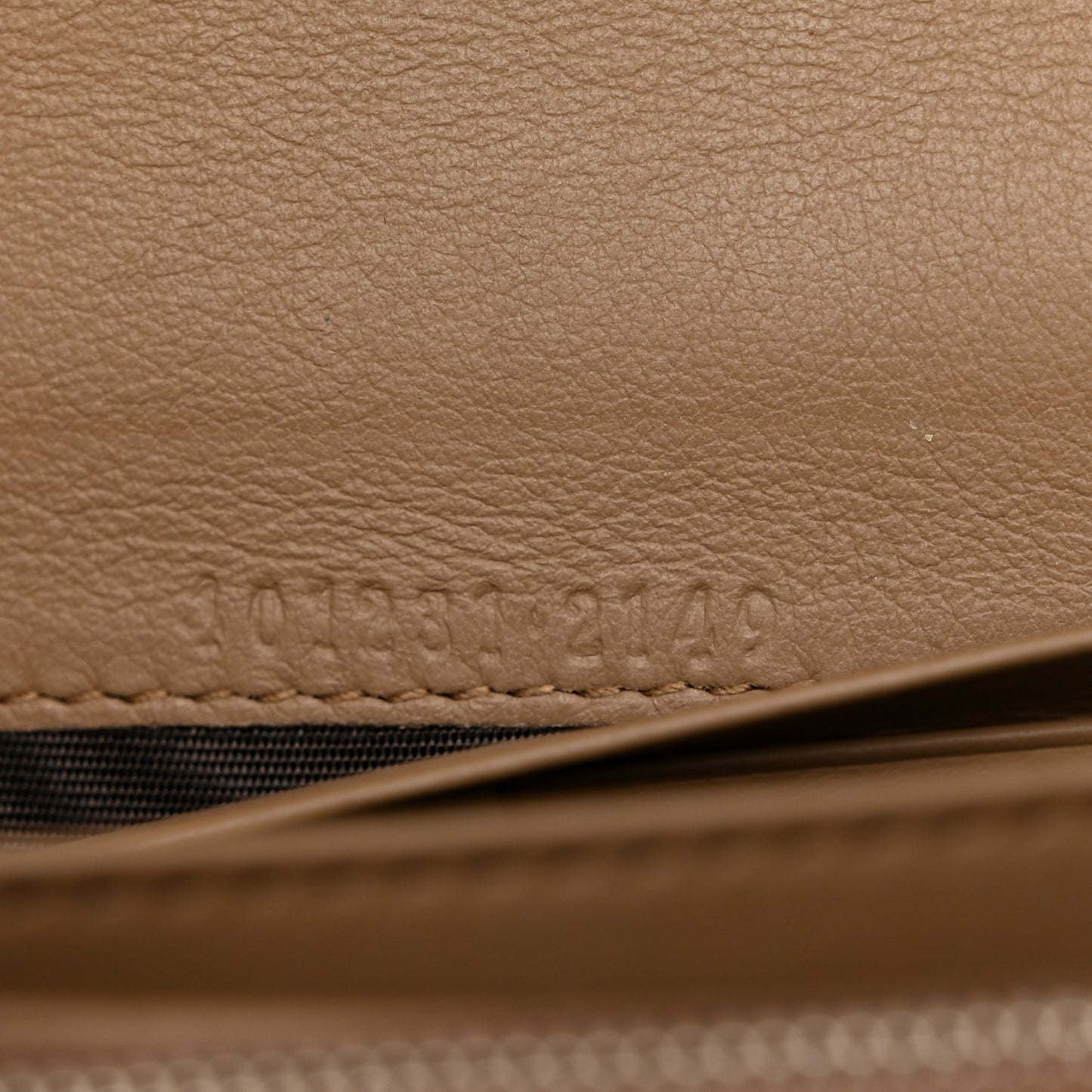 GG Supreme Monogram Mini Dionysus Chain Wallet Beige Taupe
