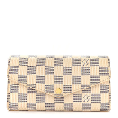 Louis Vuitton Damier Azur Sarah Wallet NM 1 of 12