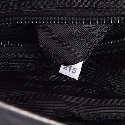 Prada Metallic Tessuto Nylon Saffiano Sling Backpack Silver 8 of 8