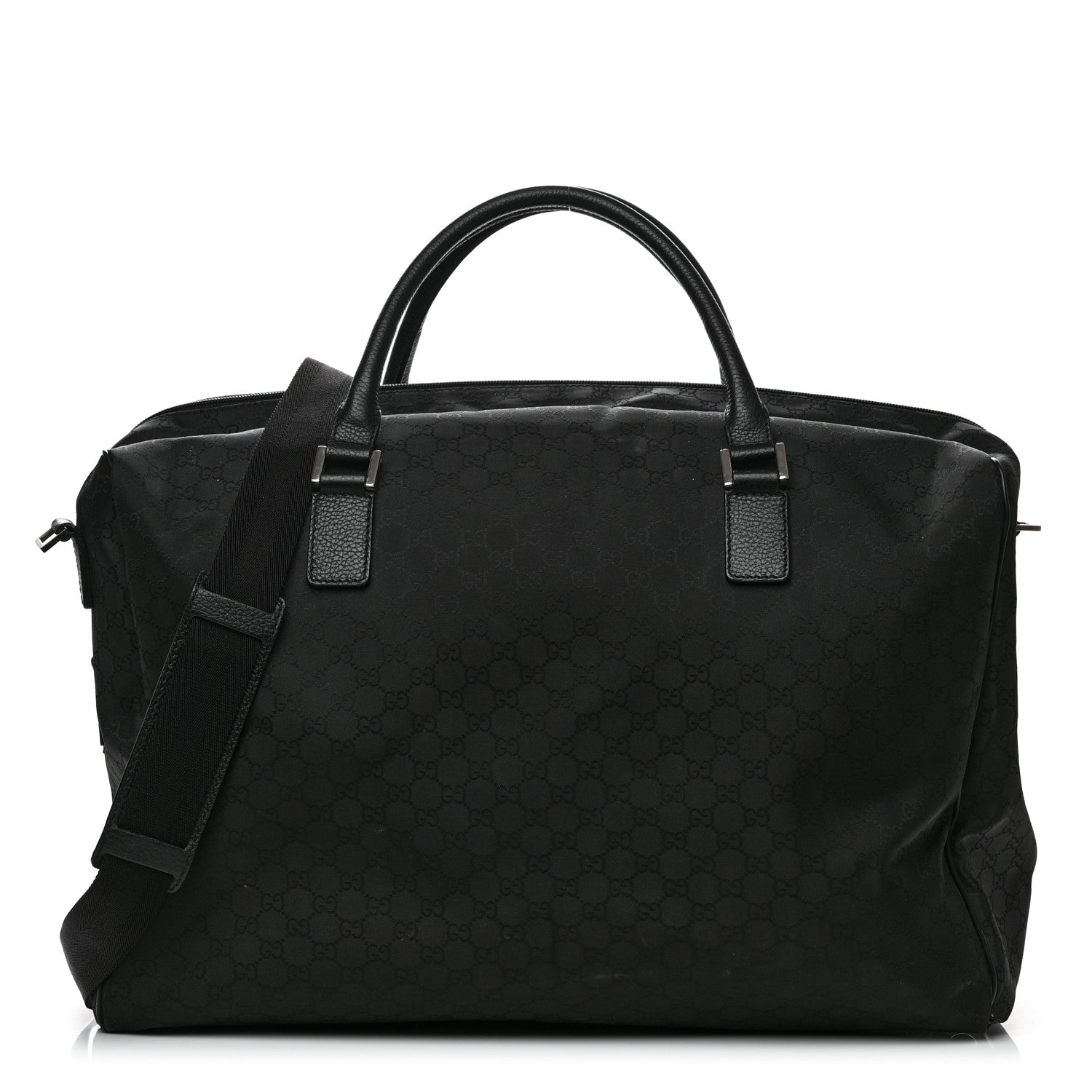 Gucci Denim Monogram Large Duffle Black 1 of 11