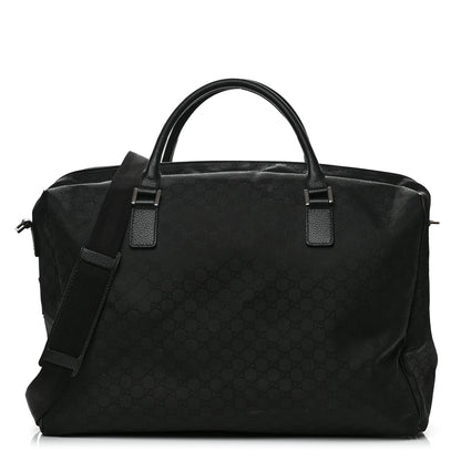 Gucci Denim Monogram Large Duffle Black 1 of 11