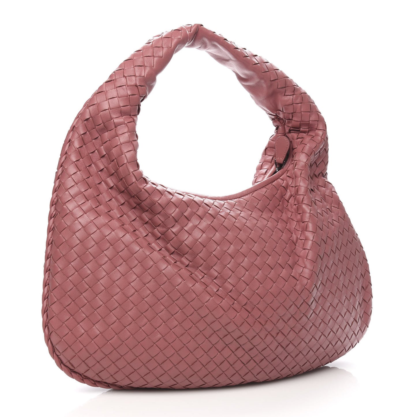 Nappa Intrecciato Medium Veneta Hobo Quarzo