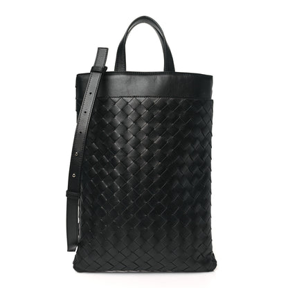 Bottega Veneta Lambskin Intrecciato Laptop Case Black 1 of 10