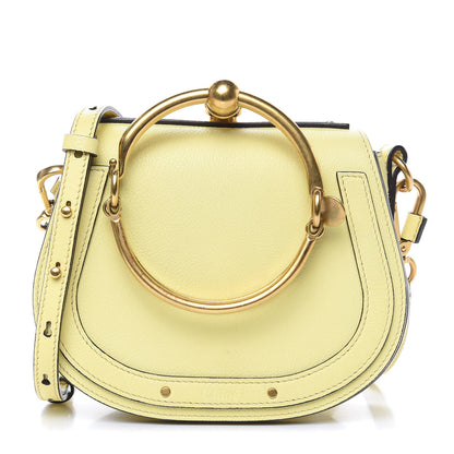 Chloe Calfskin Suede Small Nile Bracelet Bag Lemonade 1 of 14