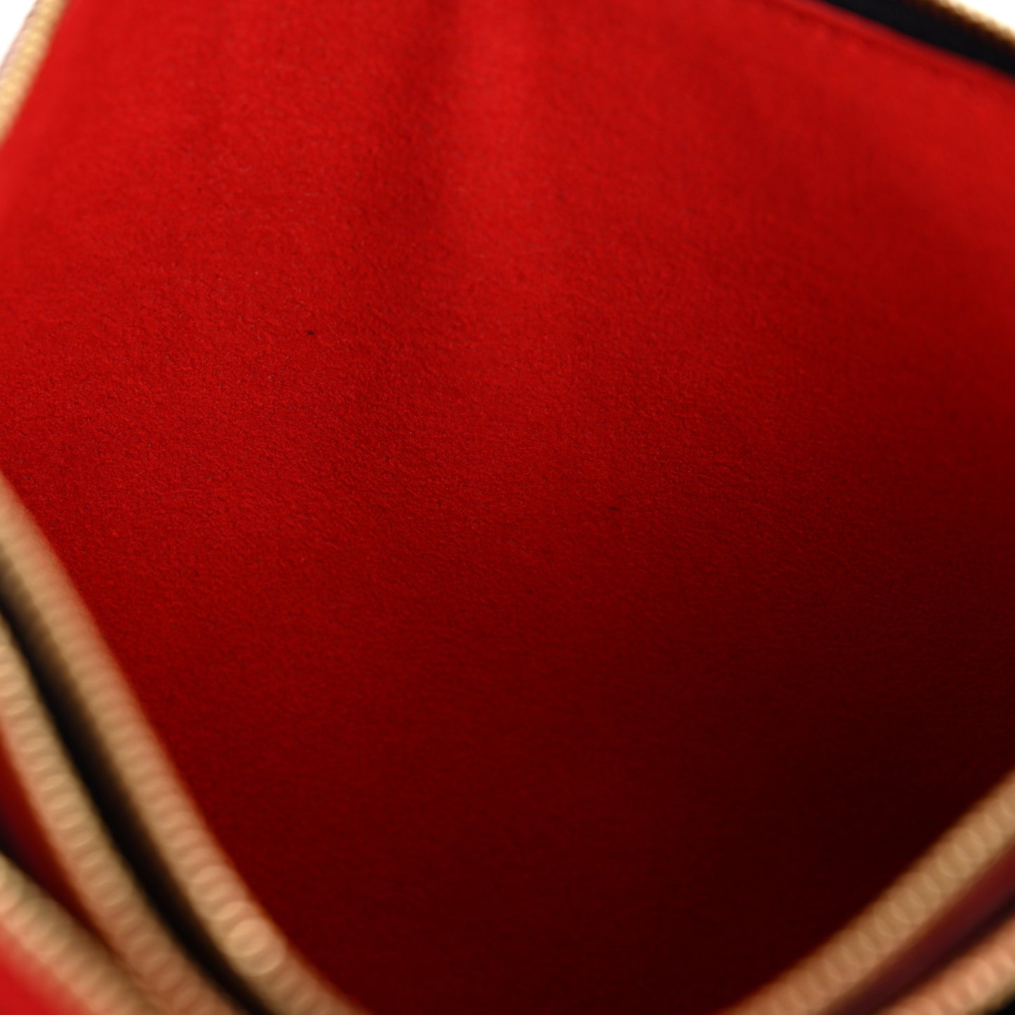 Empreinte Double Zip Pochette Marine Rouge