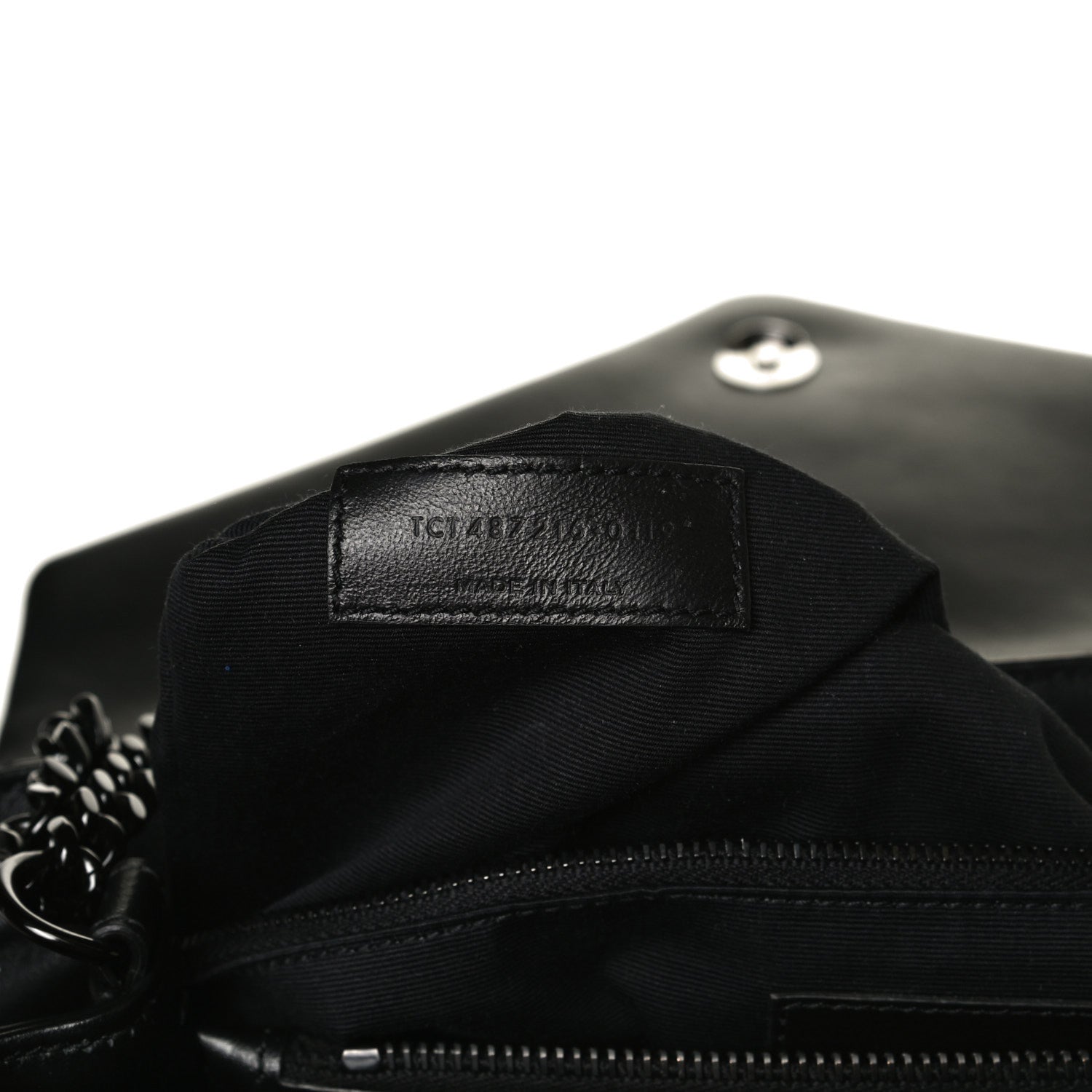 Saint Laurent Calfskin Y Quilted Monogram Medium Loulou Chain Satchel Black 6 of 17