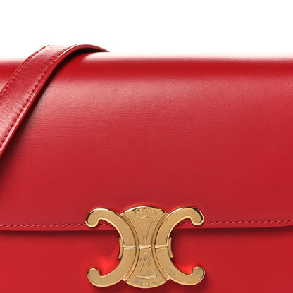 Celine Shiny Calfskin Teen Triomphe Red 7 of 10