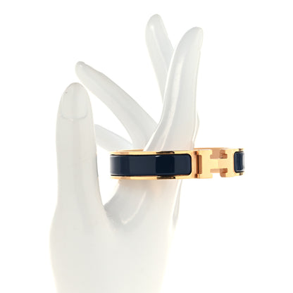 Hermes Enamel Narrow Clic Clac H Bracelet PM Ultramarine 2 of 4