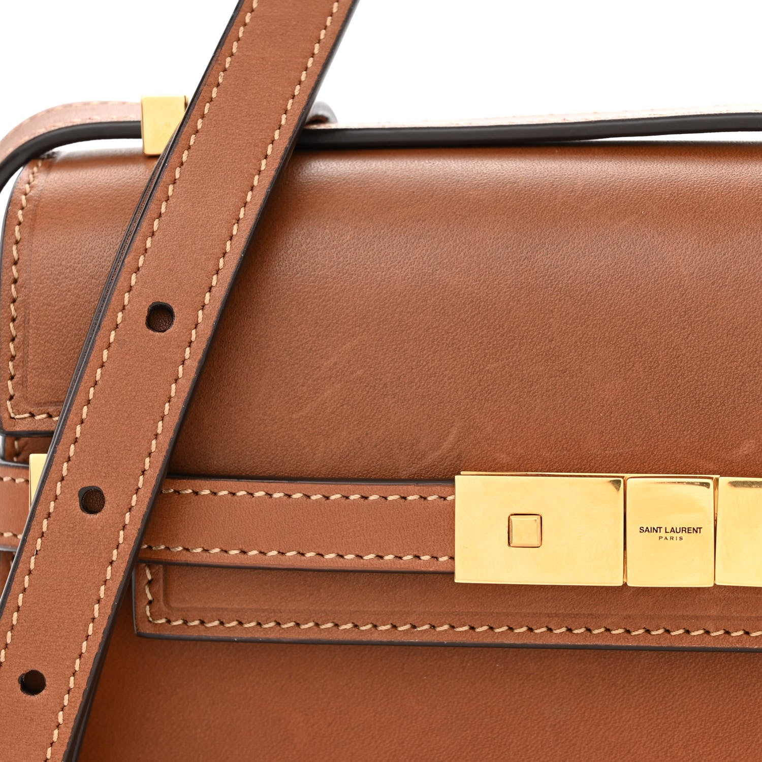 Saint Laurent Smooth Calfskin Mini Manhattan Shoulder Bag Brick 12 of 13