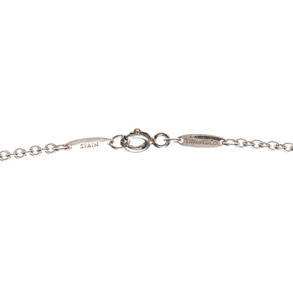 Tiffany Sterling Silver Pink Pearl 9-9.5mm Elsa Peretti Open Heart Lariat Necklace 4 of 5