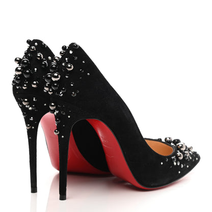 Christian Louboutin Veau Velours Candidate 100 Pumps 37.5 Black 4 of 9