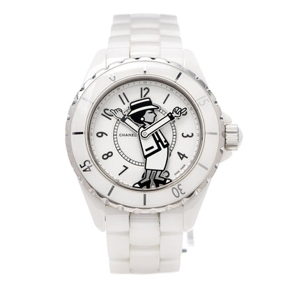 Chanel Stainless Steel Ceramic 38mm J12 Limited Edition Mademoiselle Automatic Watch White 1 of 6
