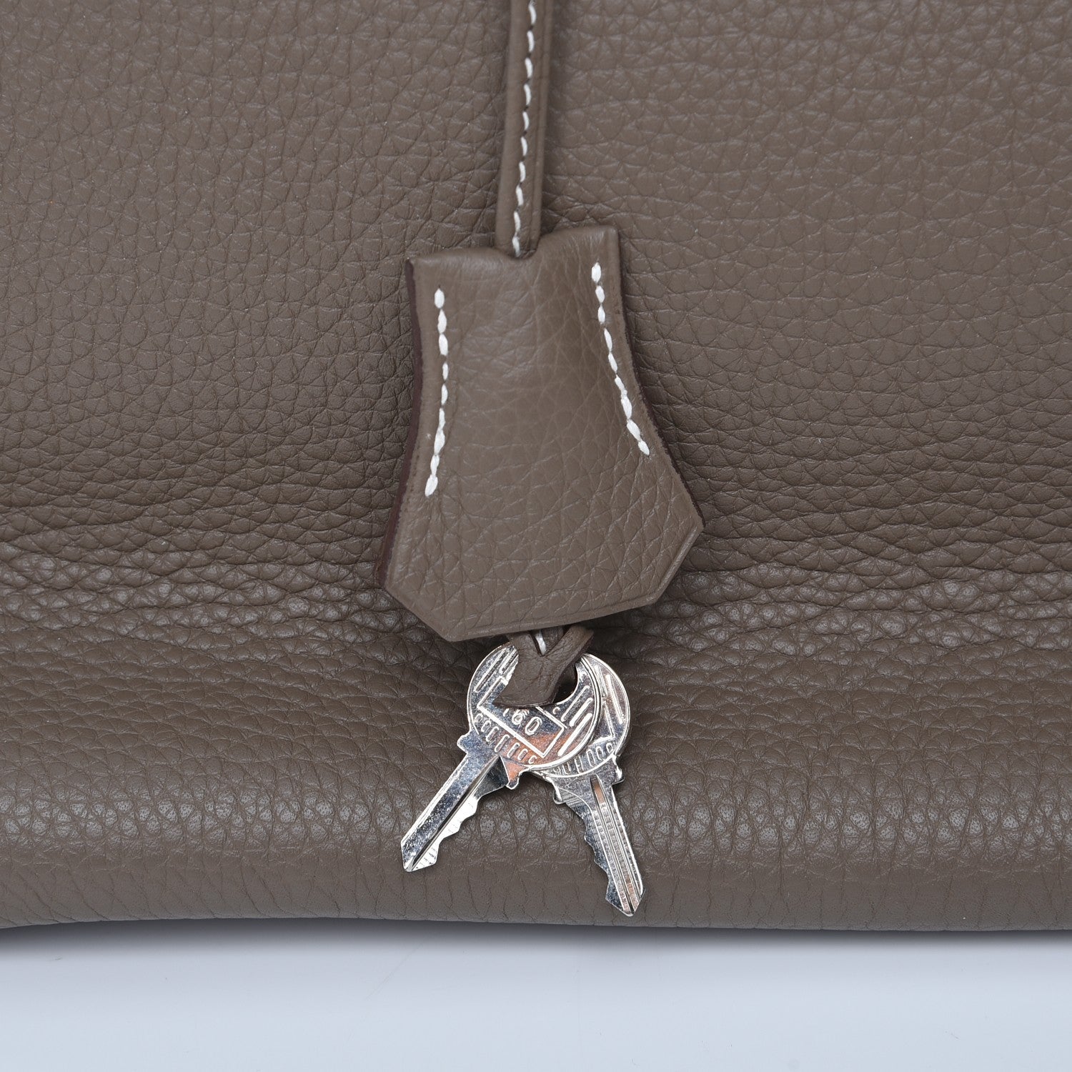 Hermes Taurillon Clemence Birkin 35 Etoupe 11 of 30