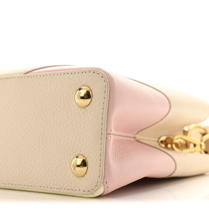 Louis Vuitton Taurillon Gelato Capucines BB Tonal Vanilla Beige 9 of 11