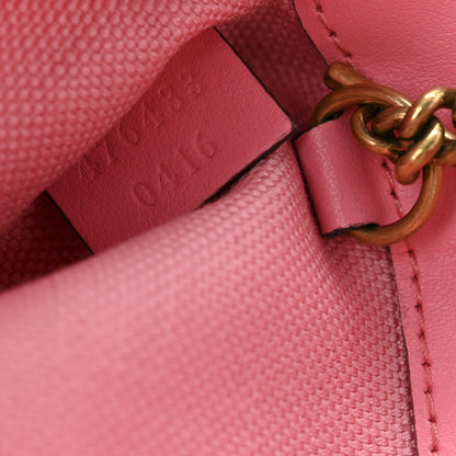 Gucci Shearling Matelasse Super Mini GG Marmont Shoulder Bag Lotus Pink 7 of 11