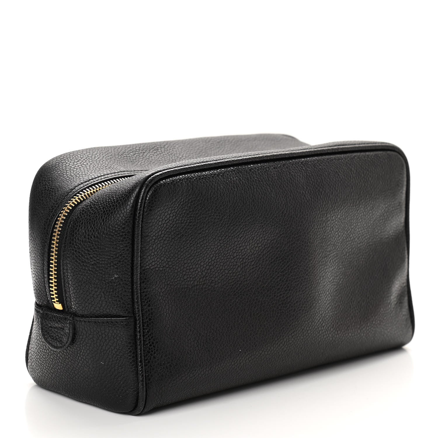 Chanel Caviar Timeless CC Cosmetic Pouch Bag Black 3 of 7