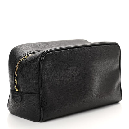 Chanel Caviar Timeless CC Cosmetic Pouch Bag Black 3 of 7