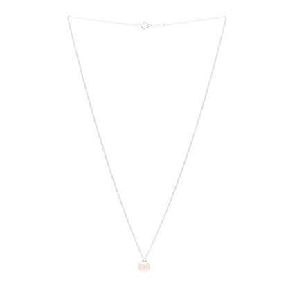Tiffany 18K White Gold Diamond Akoya Cultured Pearl 7-7.5mm Signature Pendant Necklace 3 of 7